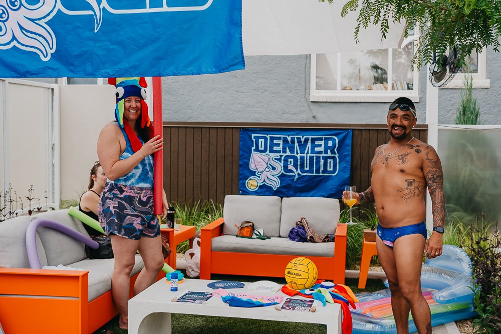 Denver Squid Water Polo at OFM's Queer Bazaar at Champagne Tiger.