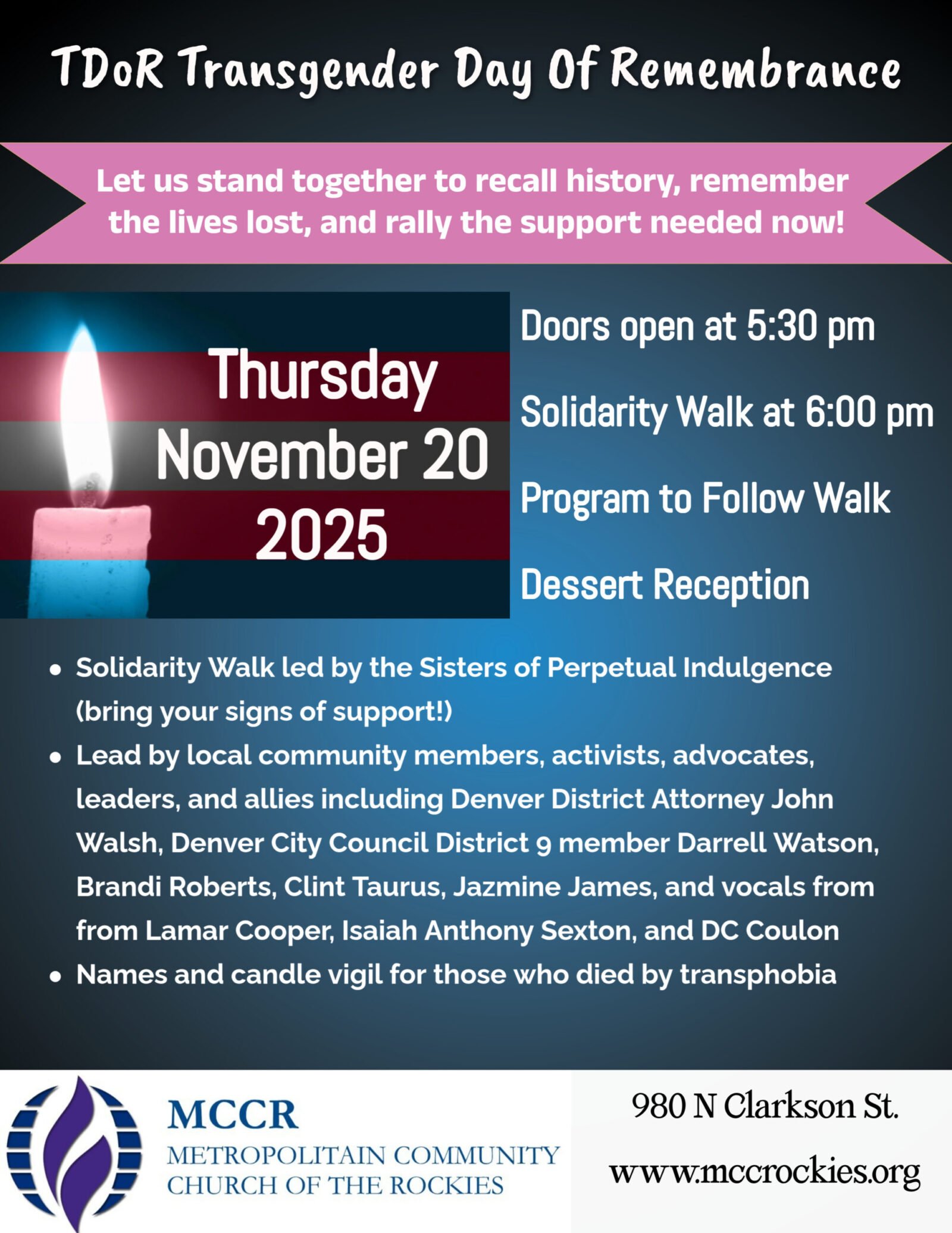 flyer ad for the event with details laid out in the story