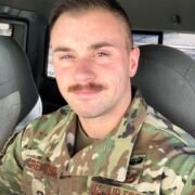 Master Sargent of U.S. air force Logan Ireland selfie