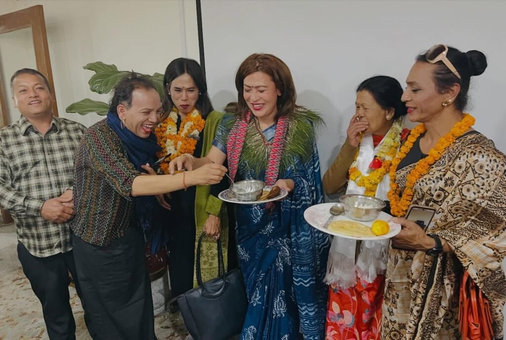Bhumika Shrestha celebrating legislative win