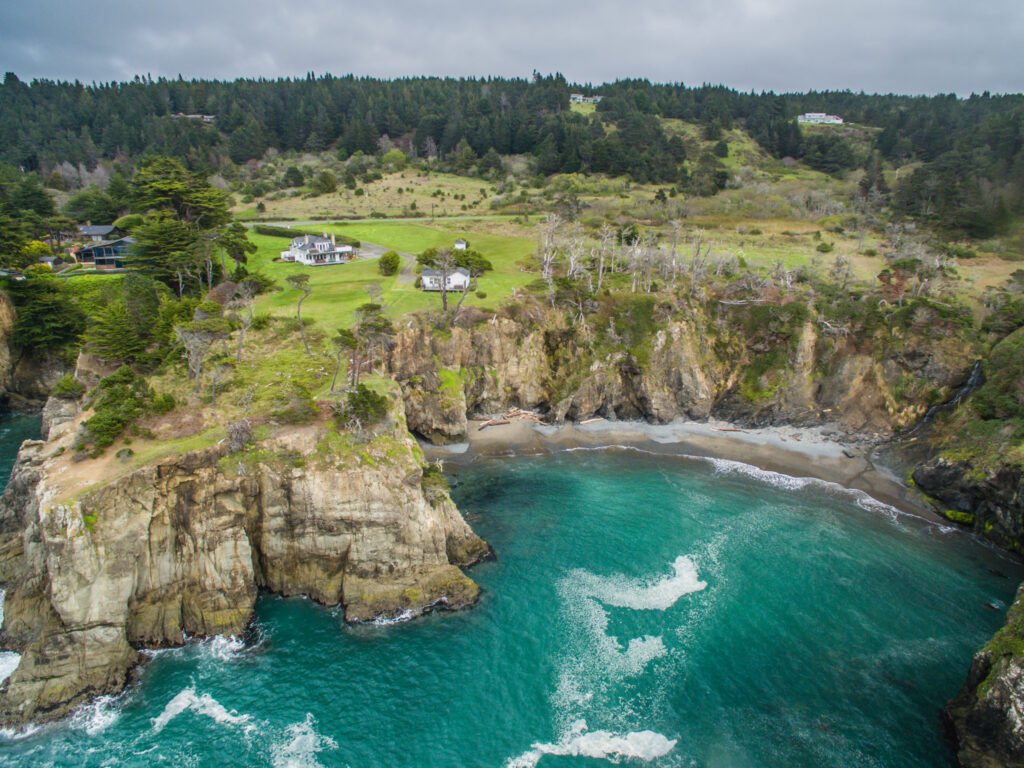 Aerial View of the Mallory House Property - Photo by Brendan McGuigan