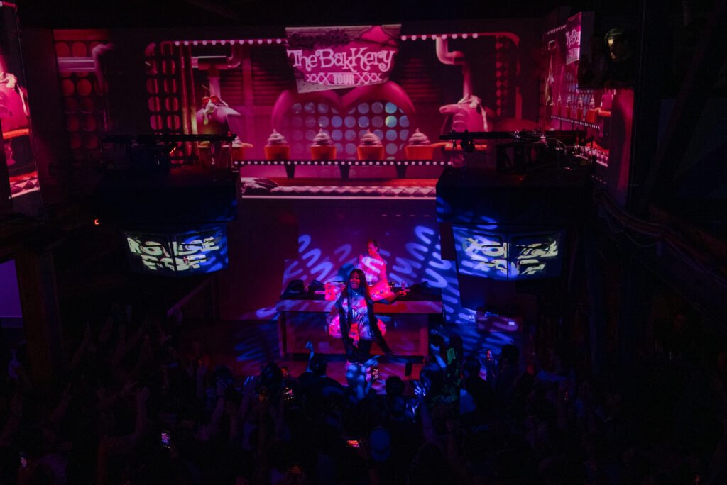 Crowd watching CupcakKe perform at Public Works during Noise Pop Festival