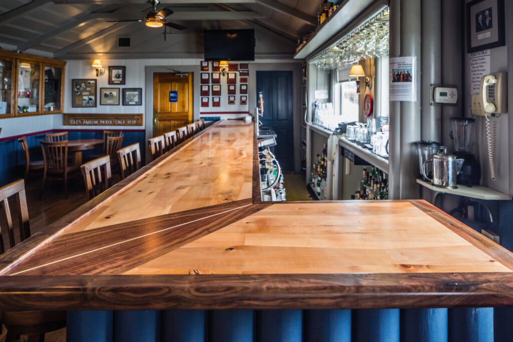 New Bartop in Ole's Whale Watch Bar - Photo by Brendan McGuigan (1)