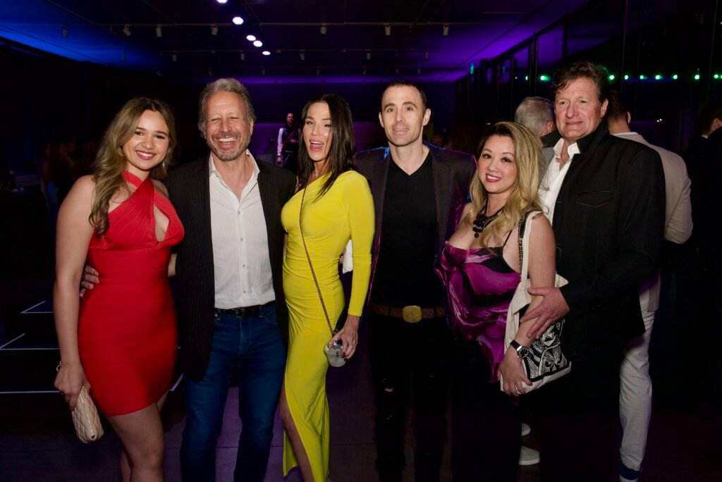 Guests posing for a group photo at SFMOMA Art Bash